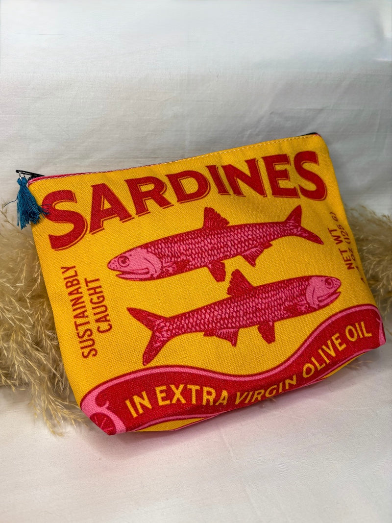 Pochette Sardine jaune et rouge