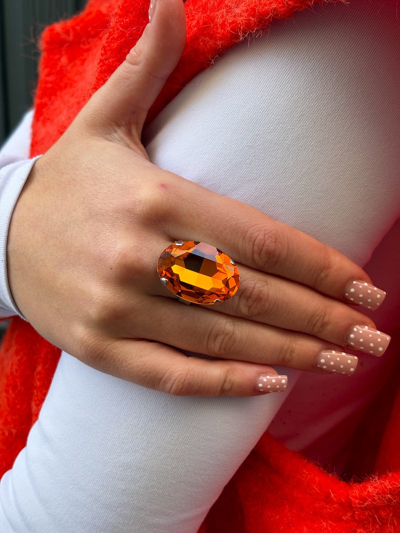 Bague pour femme diamant en cristal de Swarovski