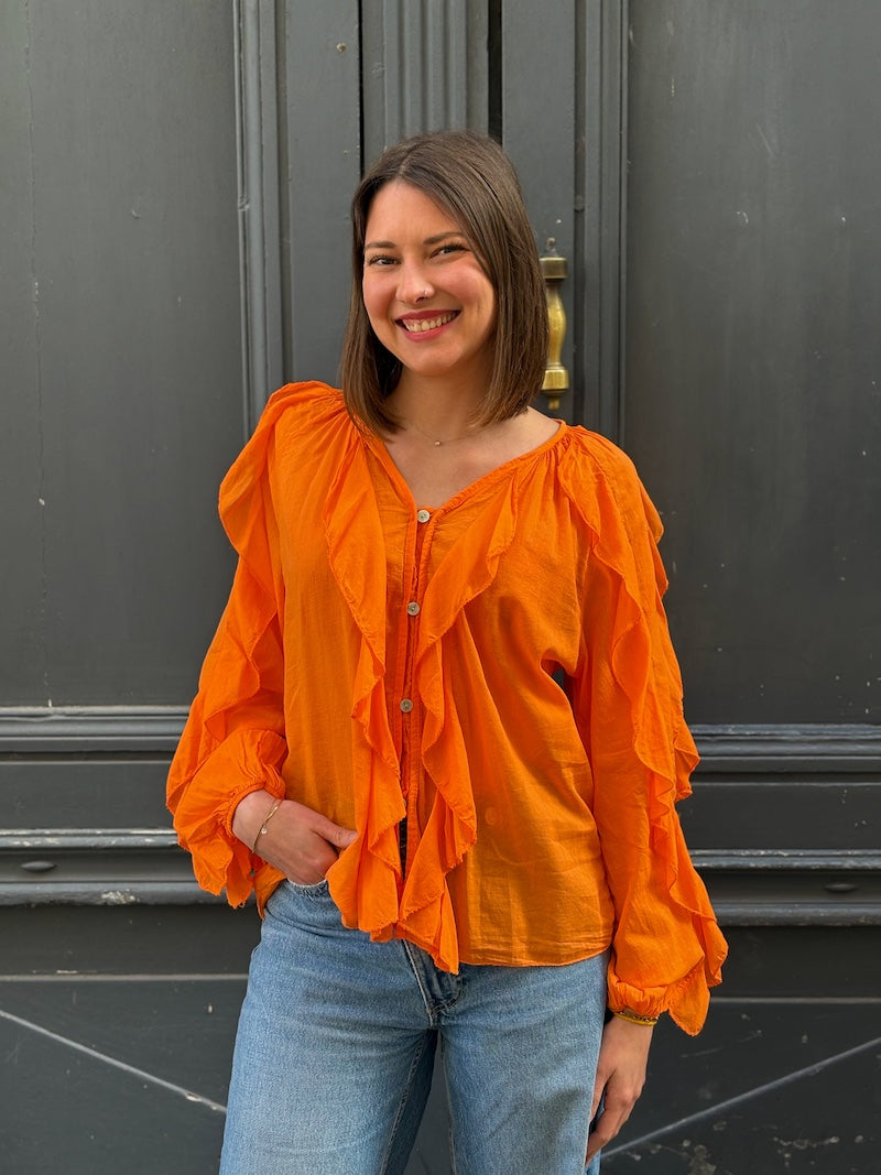 Blouse en coton femme