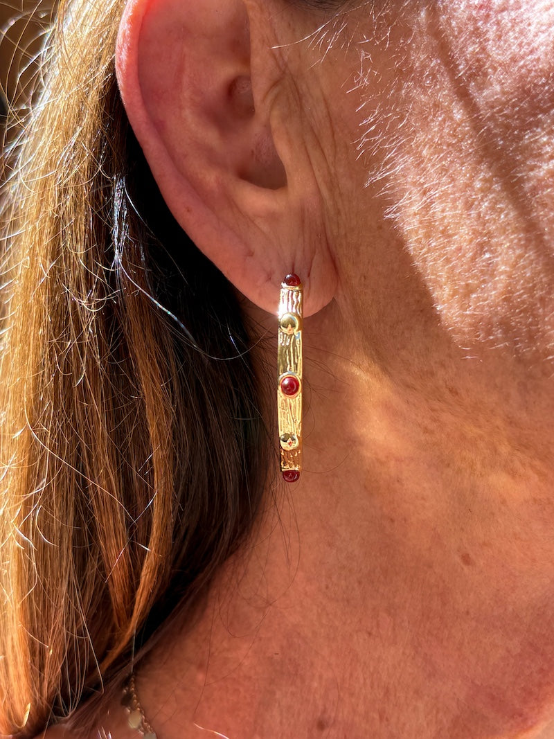 Boucles d'oreilles créoles ZAG