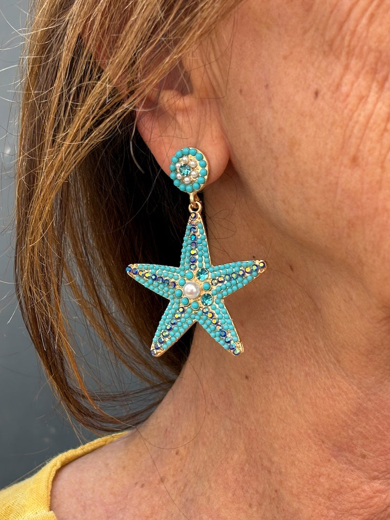 Boucles d'oreilles étoiles de mer