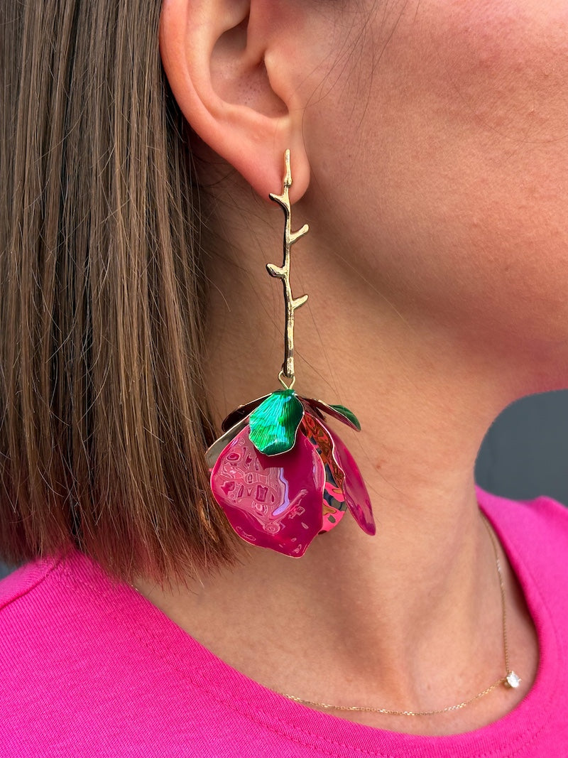 Boucles d'oreilles fleurs bohèmes