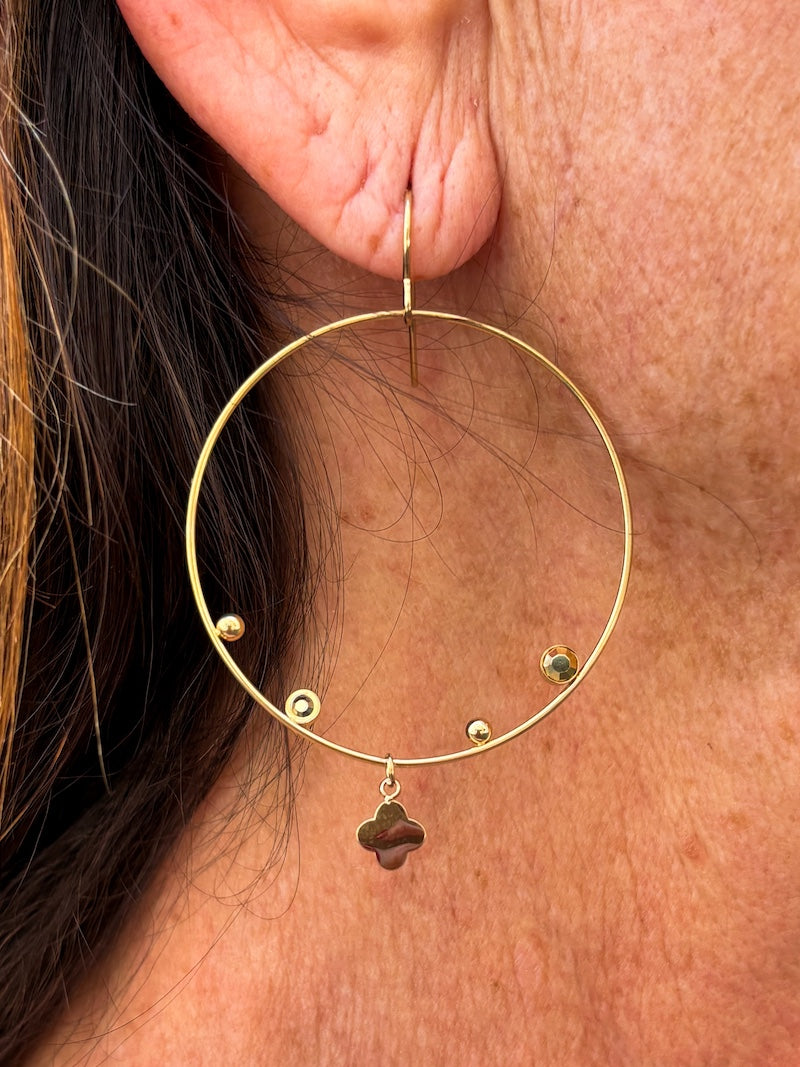 Boucles d'oreilles trèfles ZAG bijoux