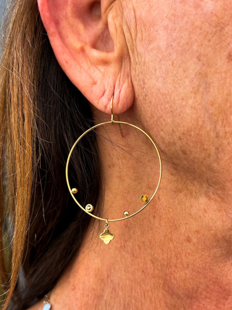 Boucles d'oreilles trèfles ZAG bijoux