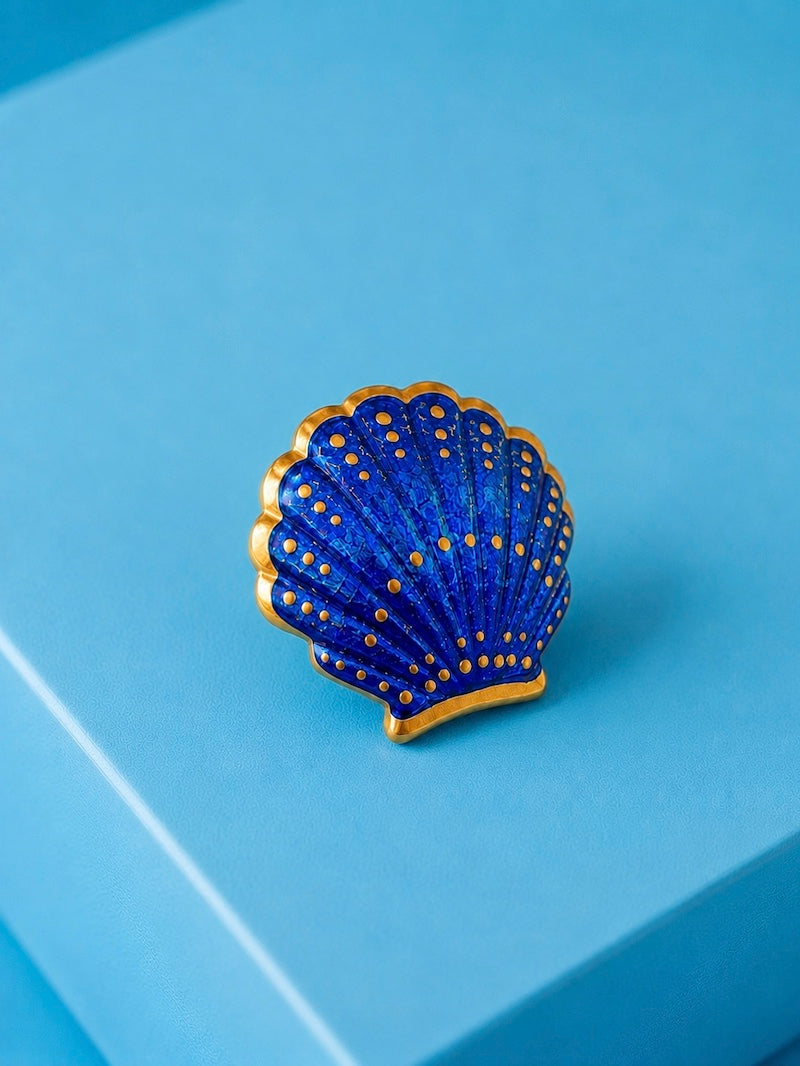 broche été femme coquillage tendance
