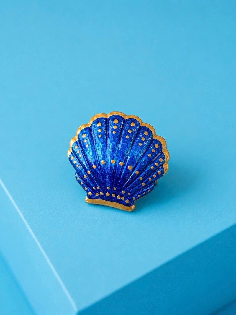 broche d'été tendance coquillage