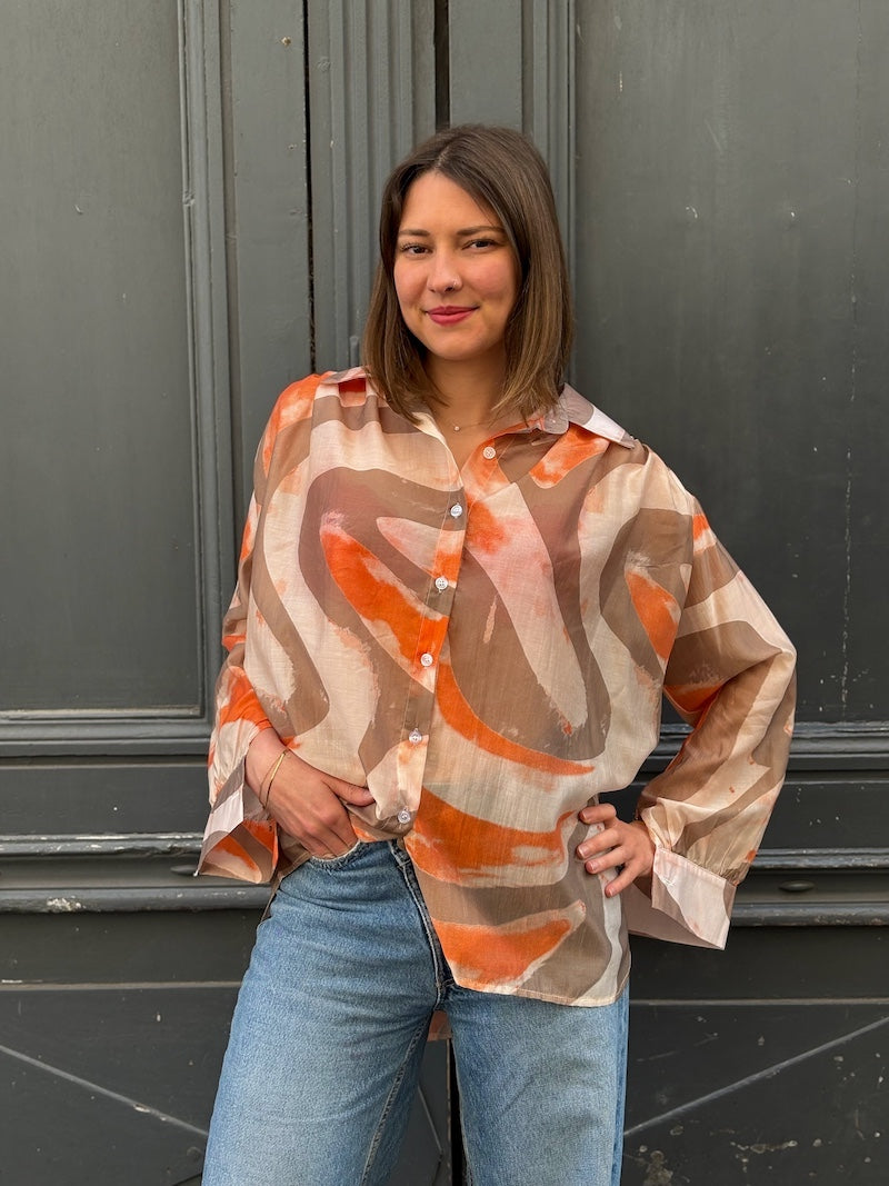 Chemise bohème oversize femme