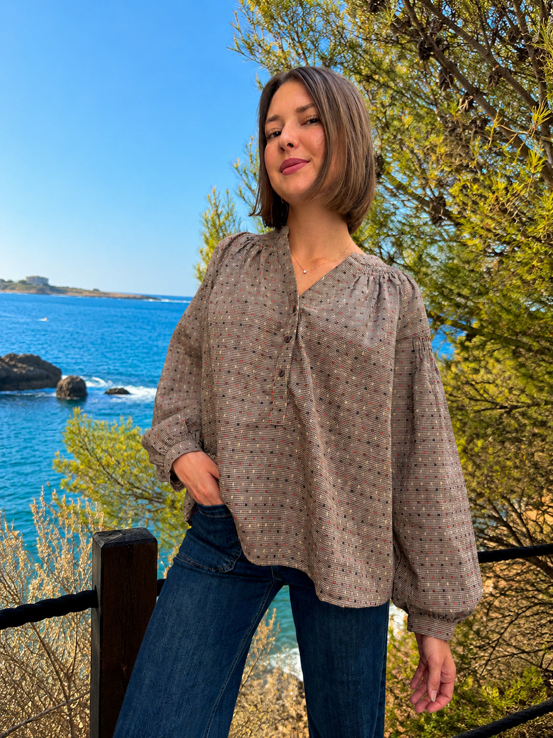 blouse bohème chic pour femme