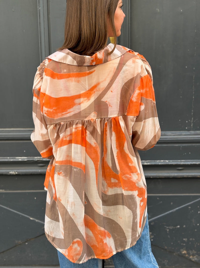 Blouse motif bohème femme