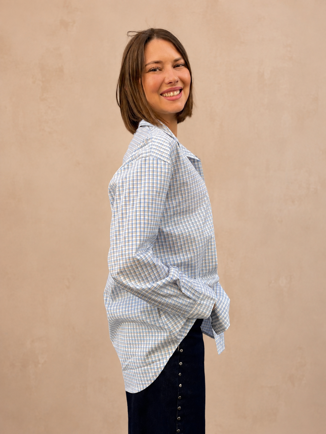 chemise à carreaux tendance pour femme