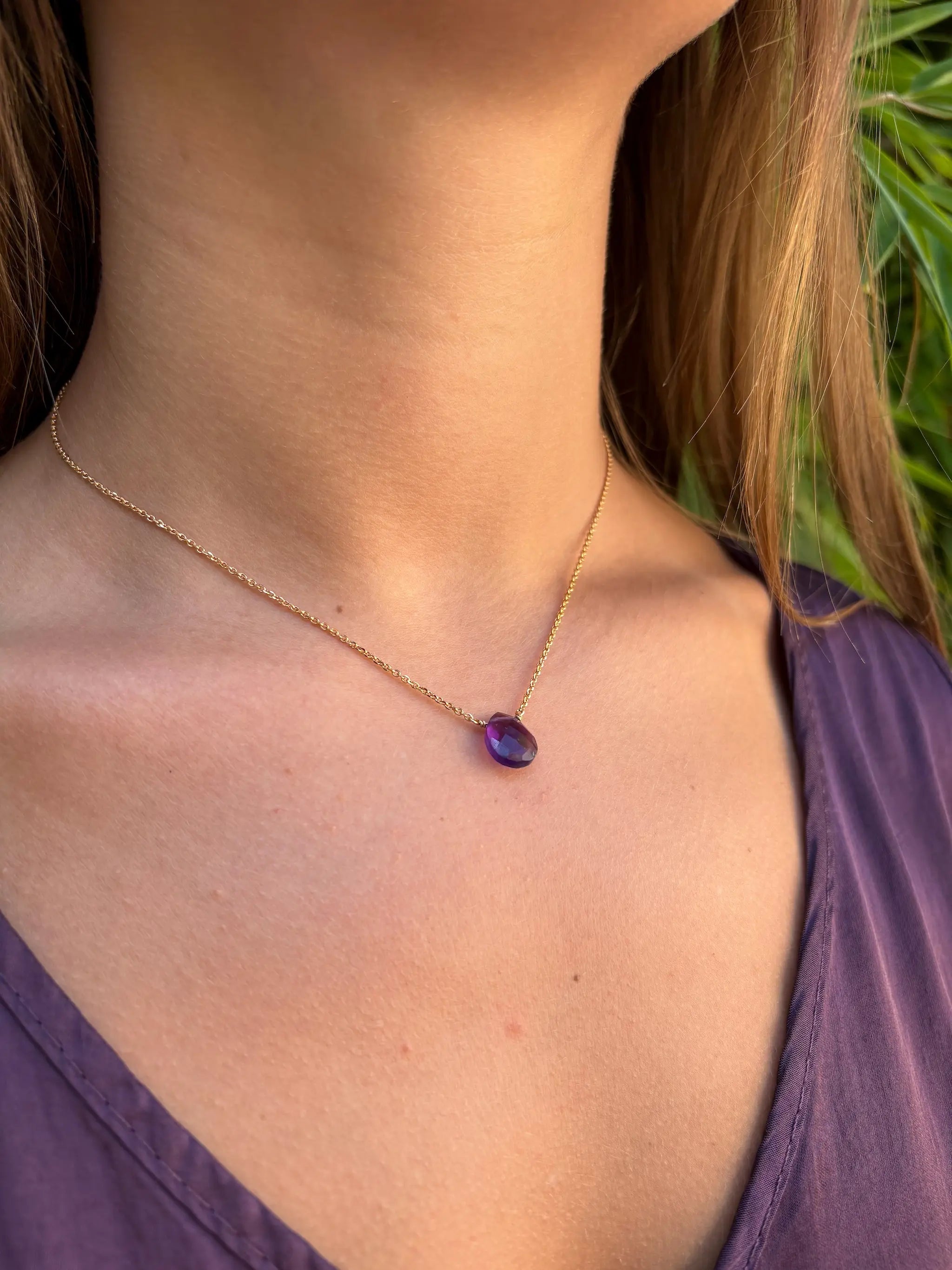 Collier femme en pierre précieuse