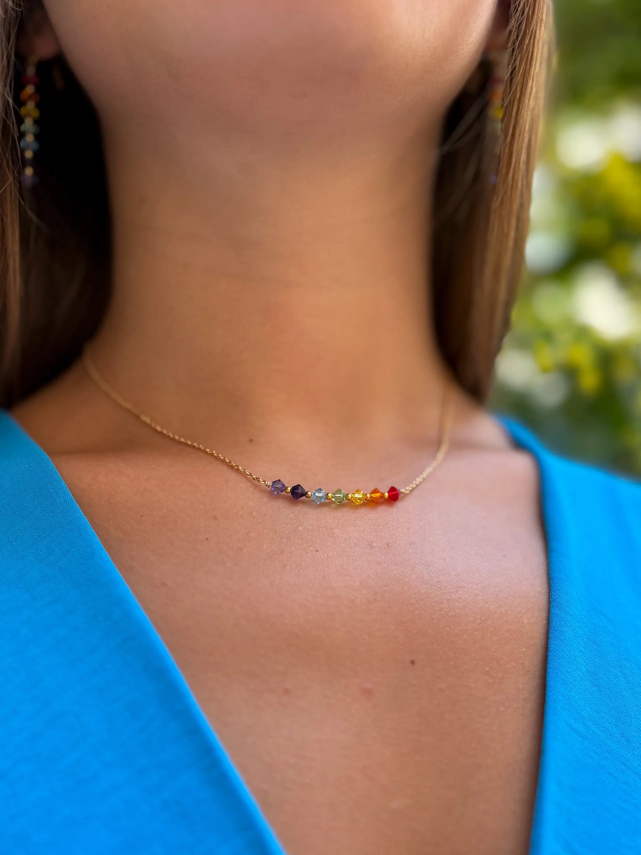 Collier chakras fait main