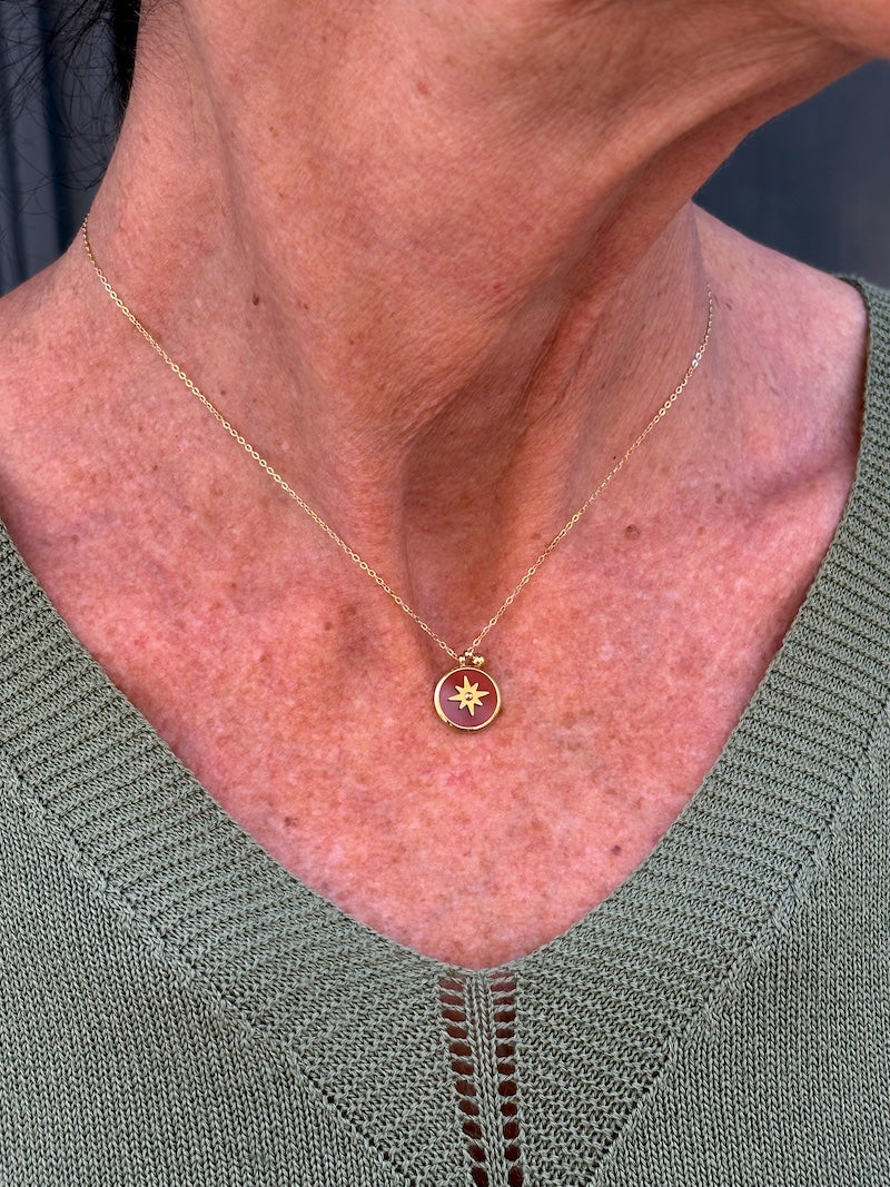 Collier médaille étoile ZAG bijoux