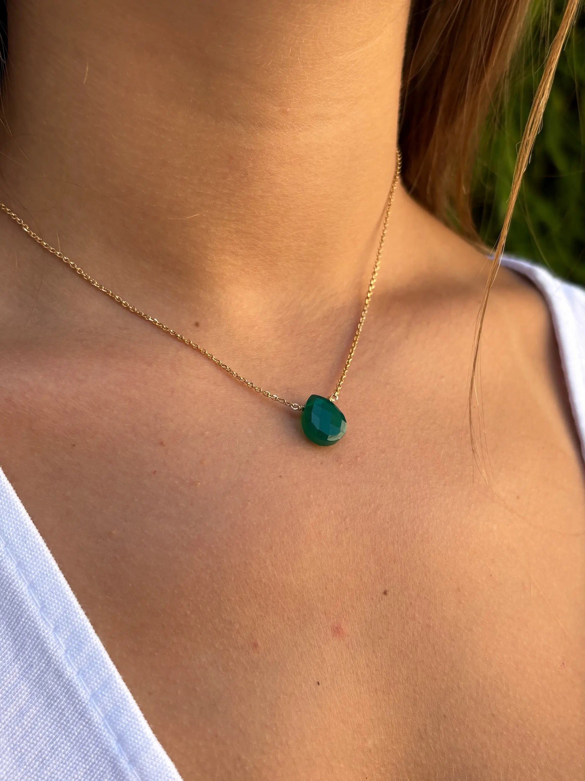 Collier pendentif pour femme en plaqué or