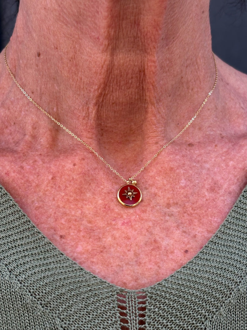Collier médaille étoile ZAG bijoux
