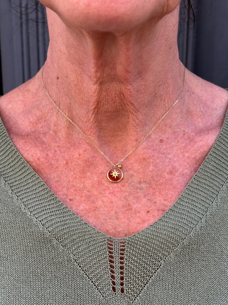 Collier médaille étoile ZAG bijoux