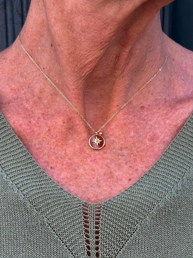 Collier médaille étoile ZAG bijoux