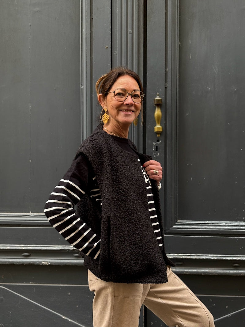 Gilet sans manches duveteux - Tendance et moderne