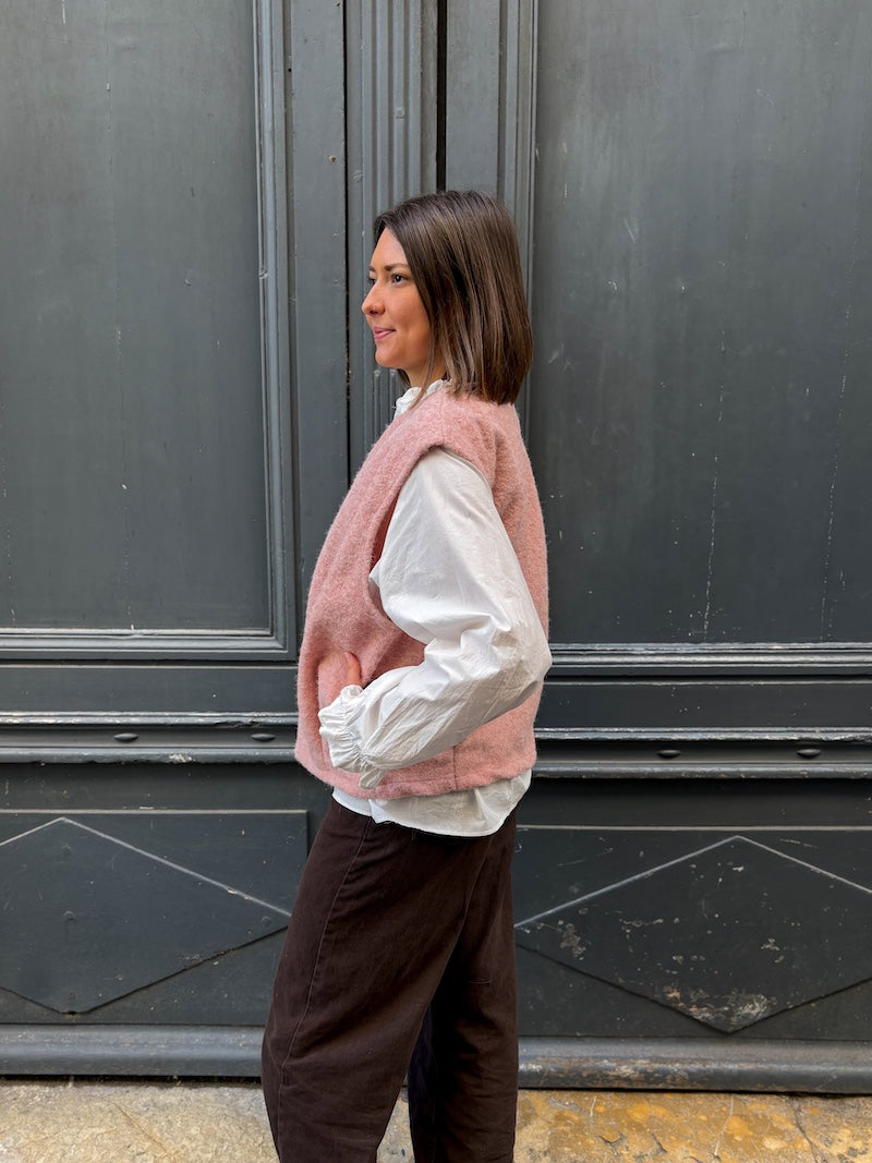 Gilet sans manches duveteux - Tendance et moderne