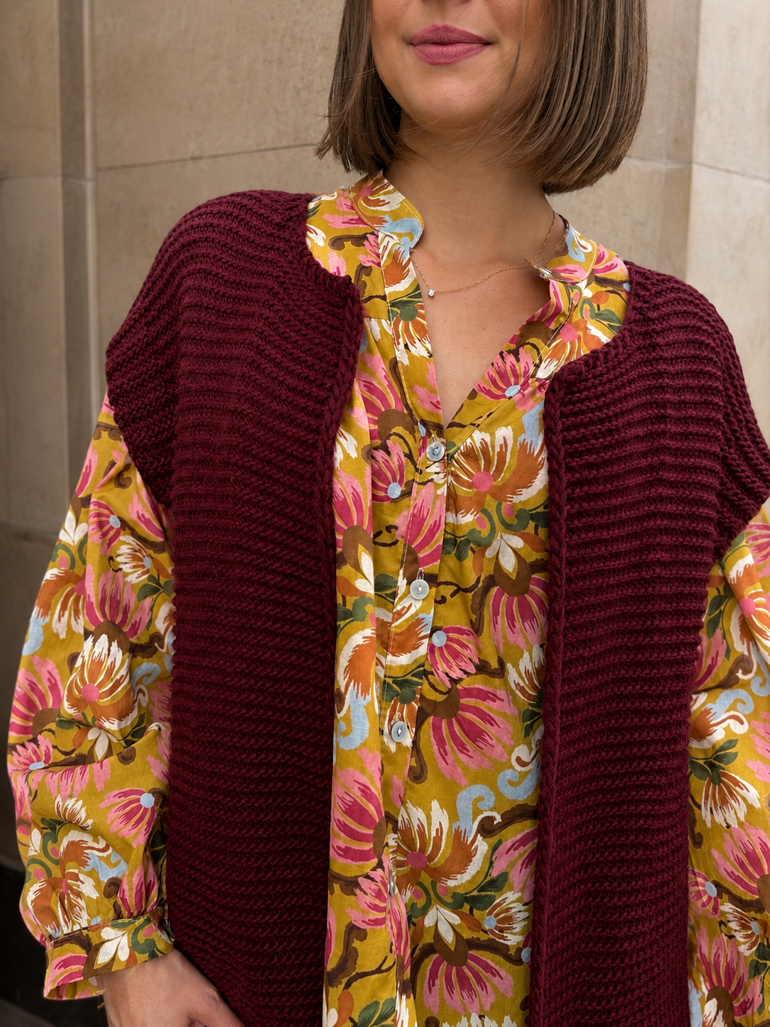 gilet sans manches en crochet mi saison
