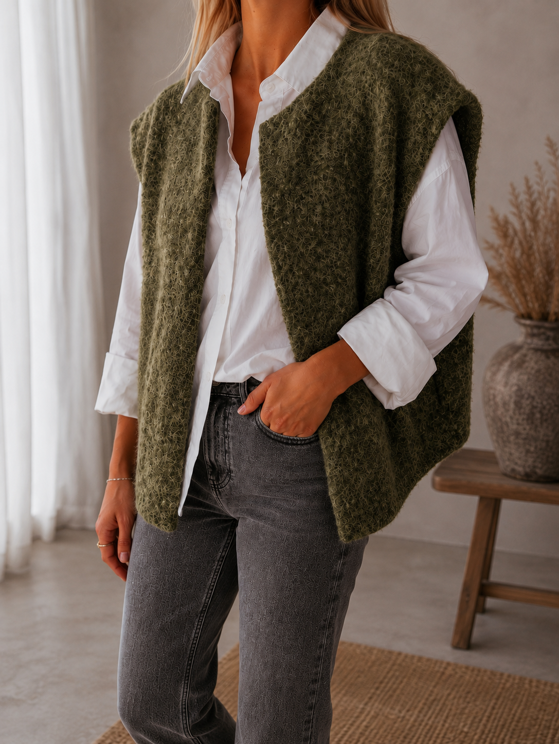 gilet sans manches tendance femme