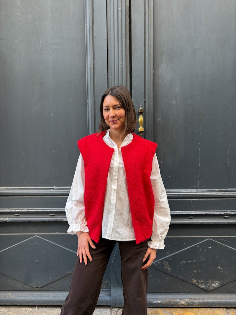 Gilet sans manches duveteux - Tendance et moderne