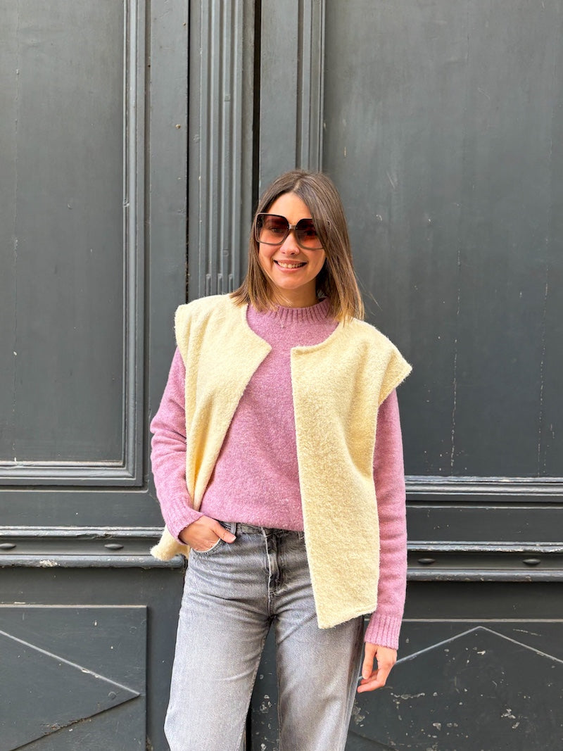 Gilet sans manches duveteux - Tendance et moderne