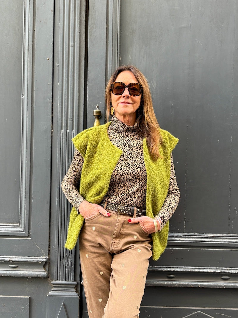 Gilet sans manches duveteux - Tendance et moderne