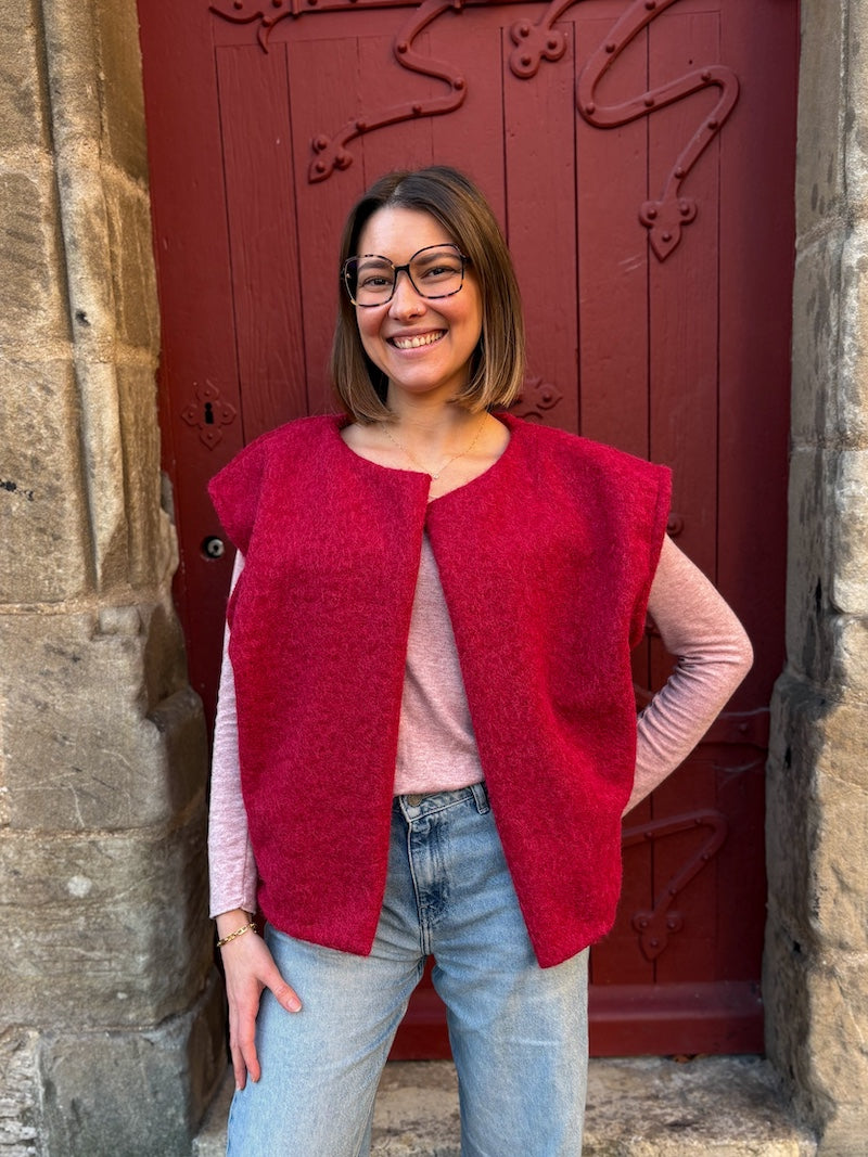 Gilet sans manches duveteux - Tendance et moderne