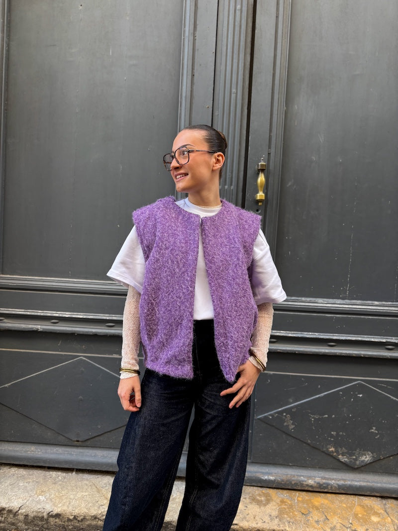 Gilet sans manches duveteux - Tendance et moderne