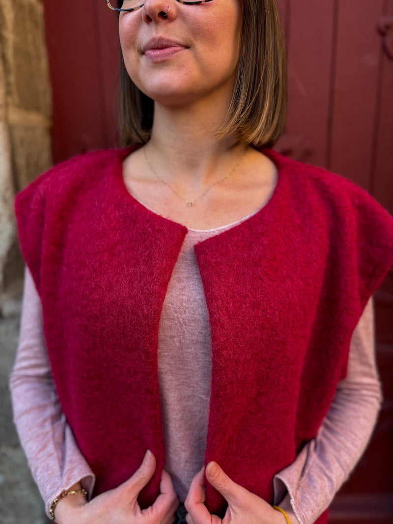 Gilet sans manches duveteux - Tendance et moderne