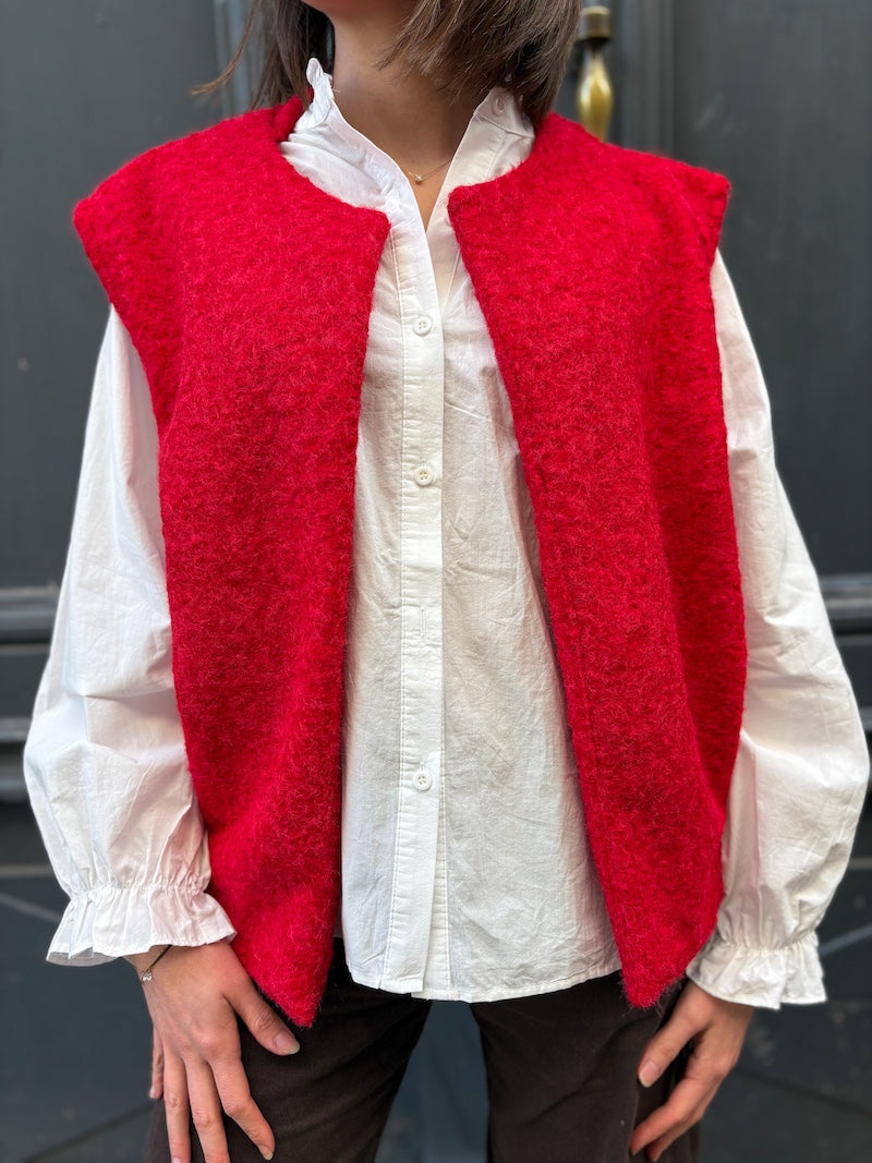 Gilet sans manches duveteux - Tendance et moderne