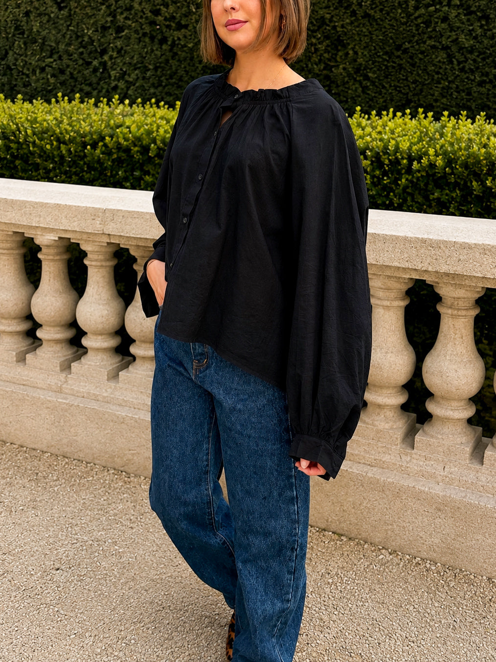 jean tendance ballon pour femme