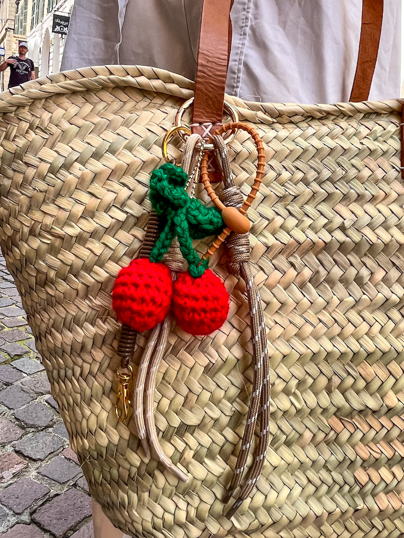 Porte-clés cerises tendance