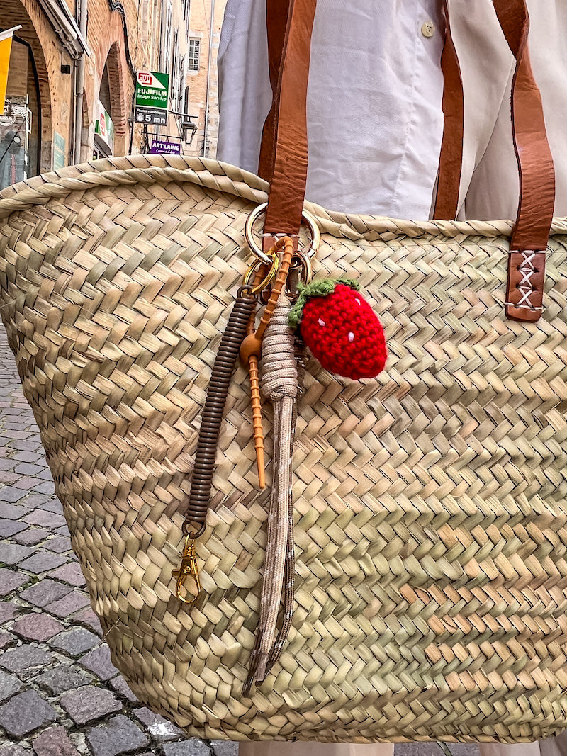 Porte-clés fraise tendance