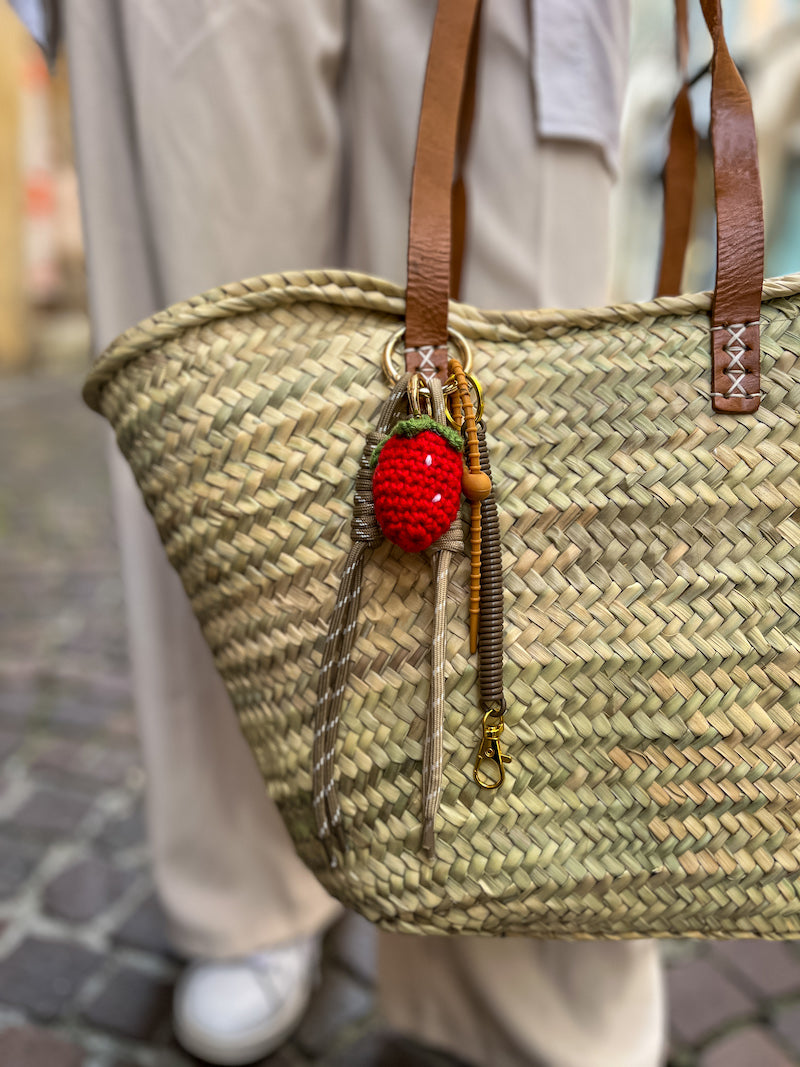 Porte-clés fraise tendance