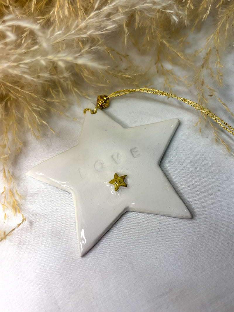 Amulette Étoile Love fait main