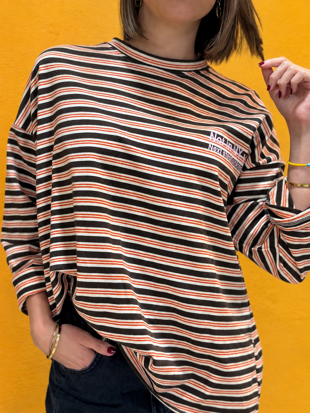 pull rayé tendance pour femme