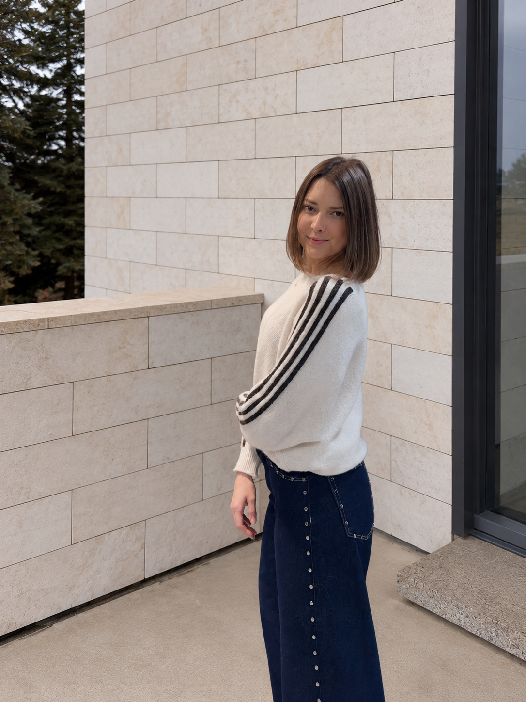 Pull tendance à rayures
