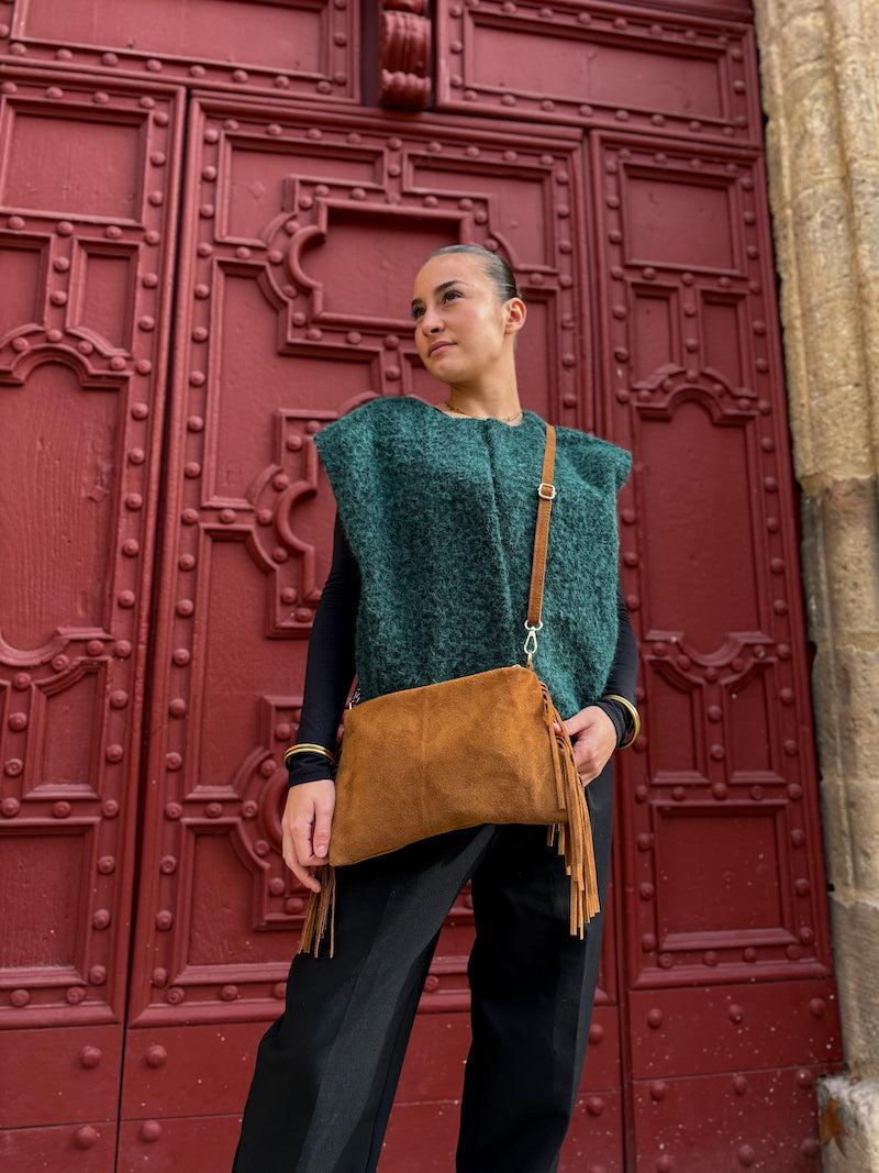 sac a frange couleur camel