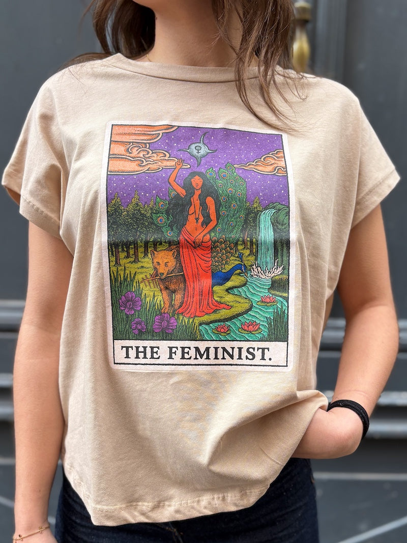 T-shirt carte de Tarot "The Feminist" en coton recyclé - Love by MD
