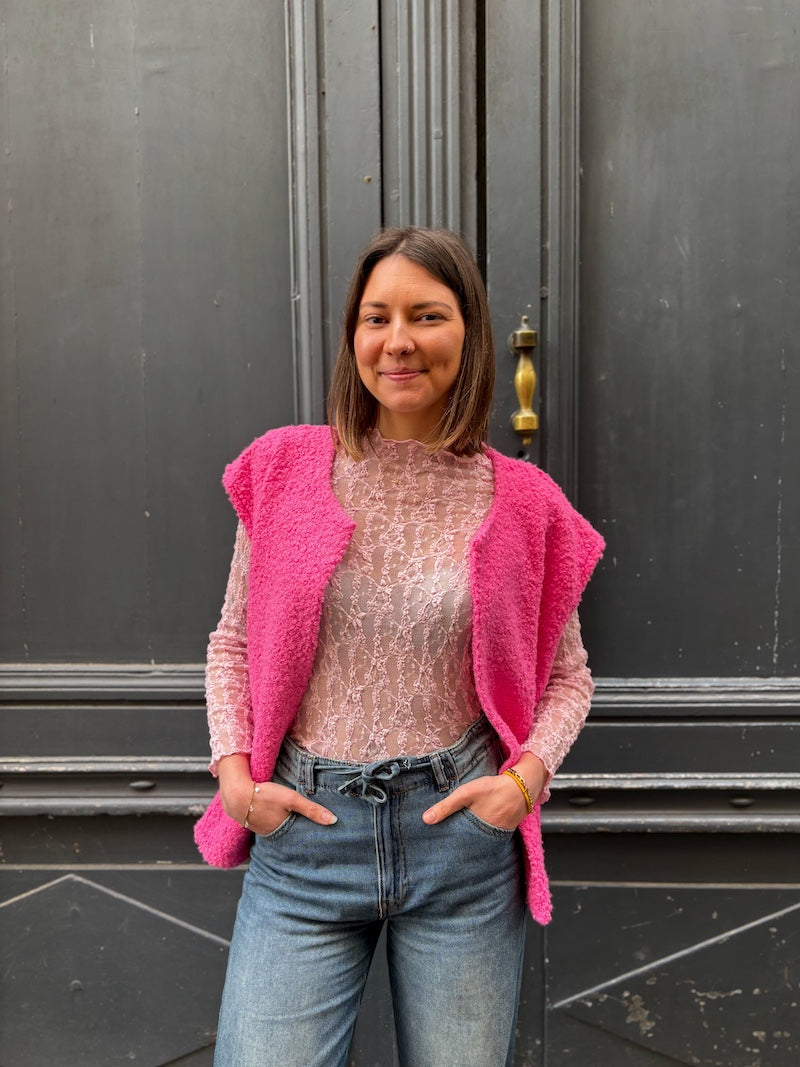 Top manches longue en dentelle