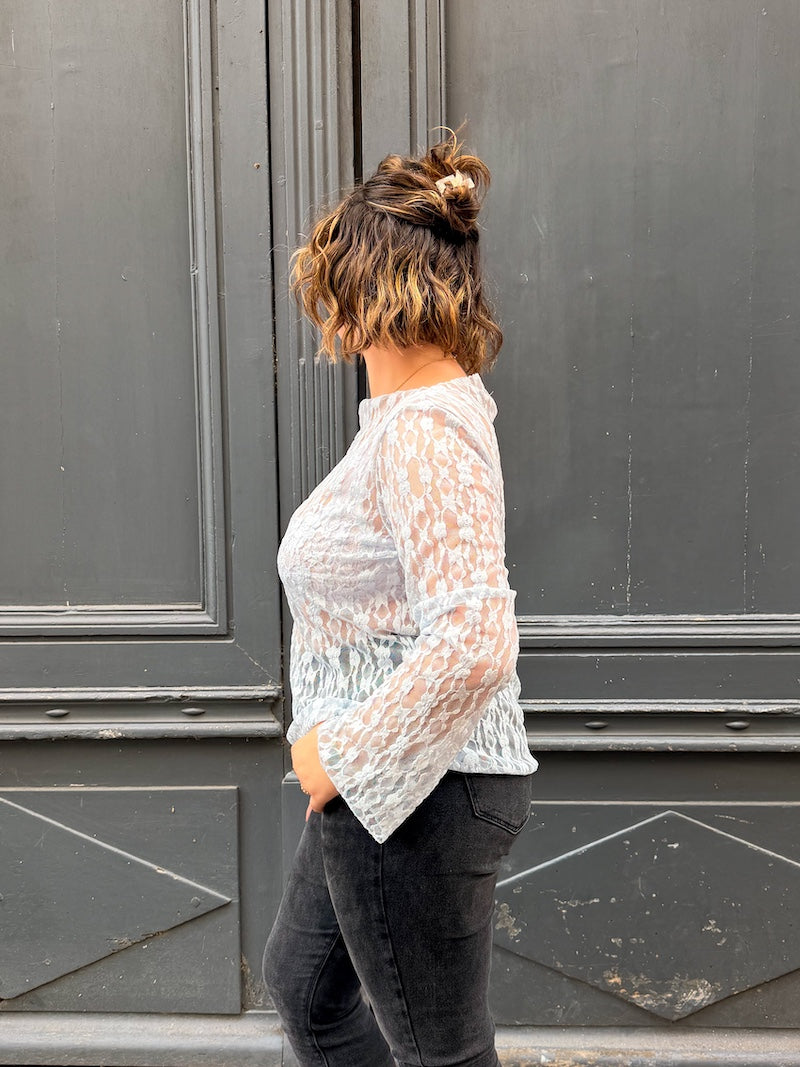 Top en dentelle tendance