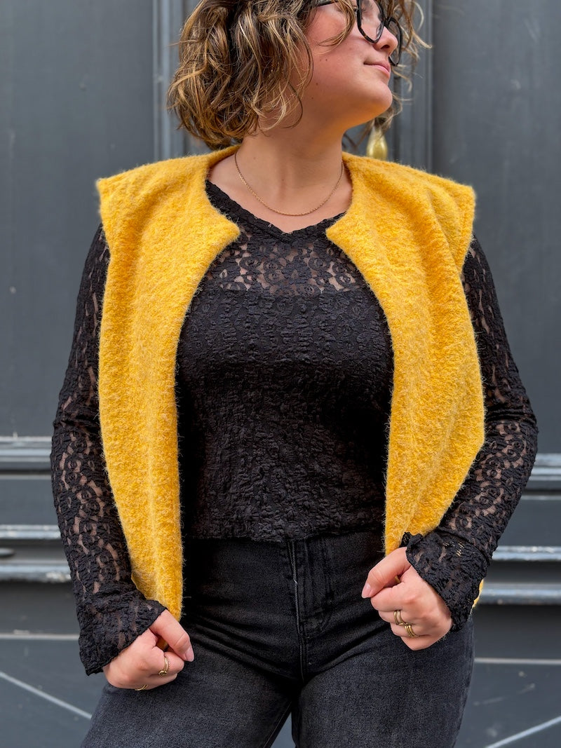 Gilet sans manches duveteux - Tendance et moderne