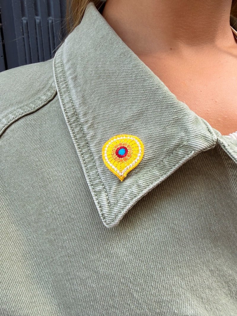 Veste en jean kaki oversize personnalisée d'un élépéhant pour femme