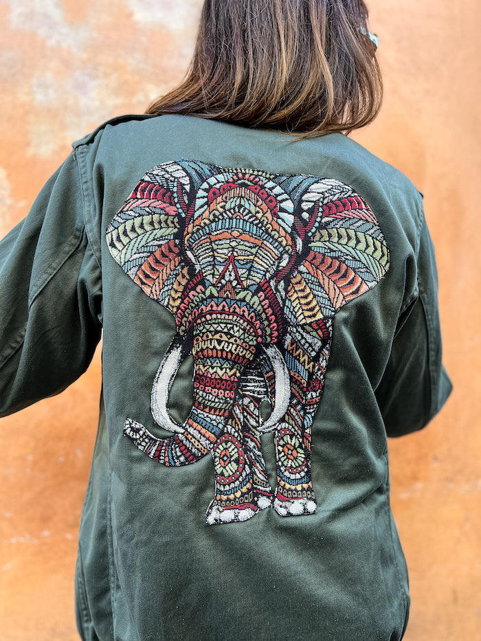Veste militaire fait main Éléphant