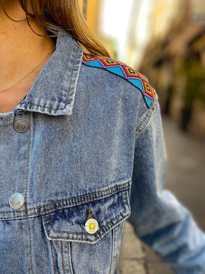 Veste en jean oversize Bouddha