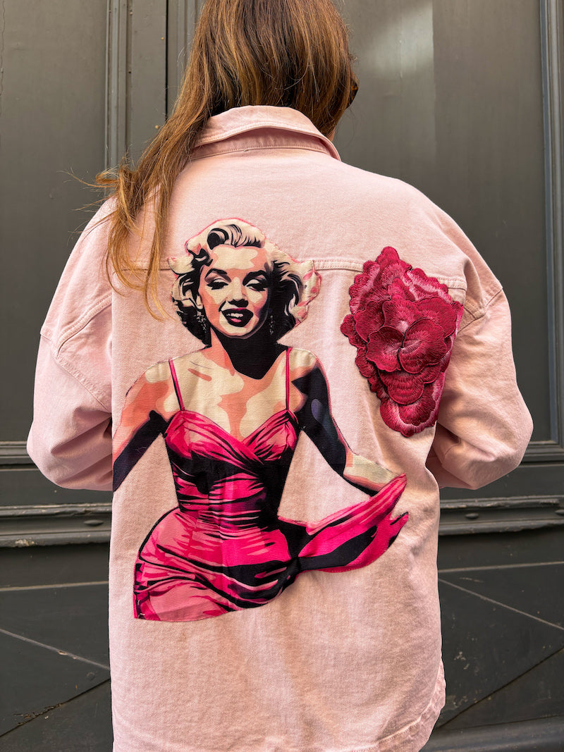 Veste rose oversize Marilyn Monroe