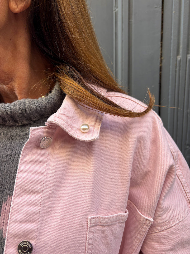 Veste rose oversize fait main Marilyn Monroe