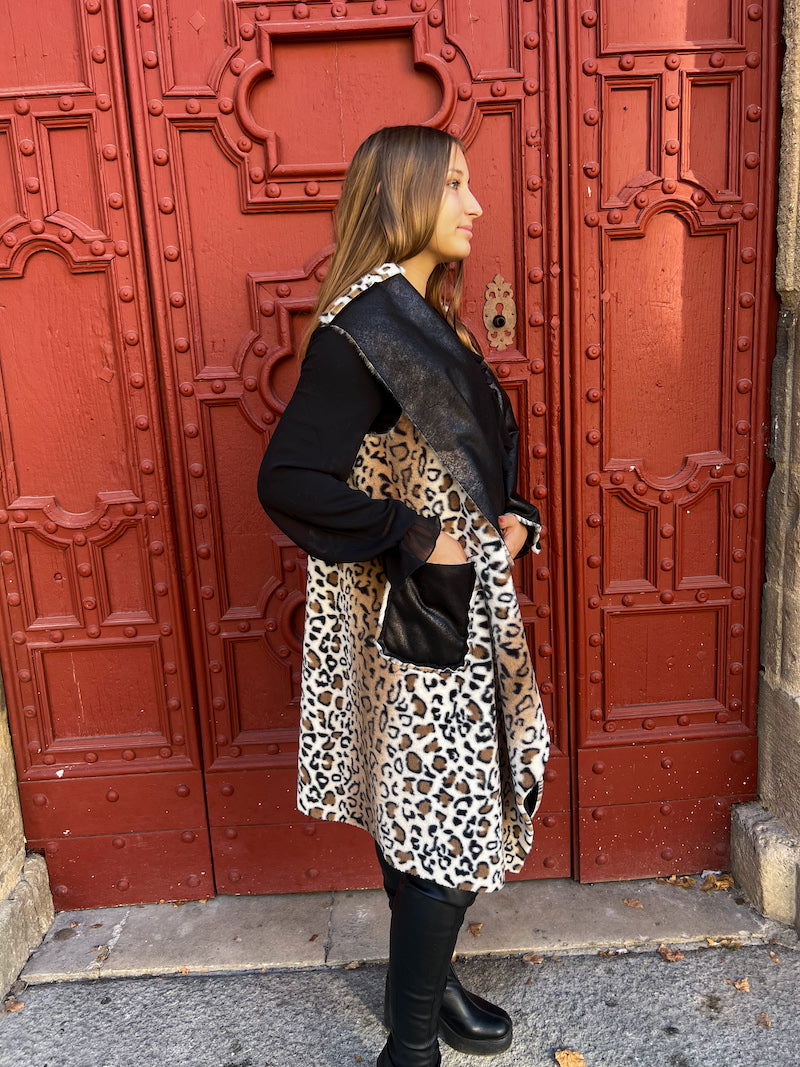 veste sans manches reversible